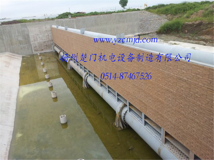 吉林長(zhǎng)春霧開河40x4m鋼壩安裝完工照